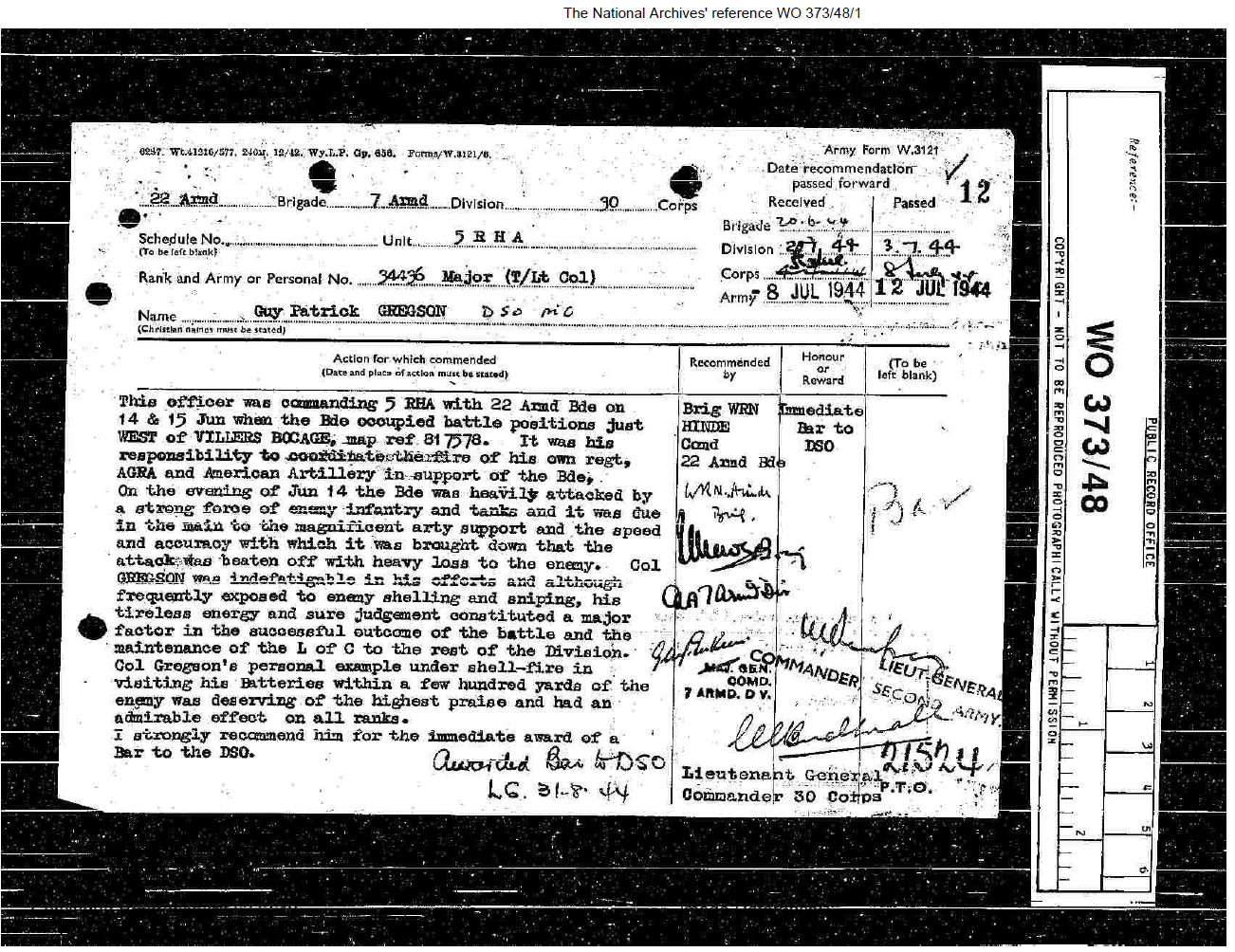 Original citation document